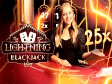 Lightning Blackjack live casino evolution